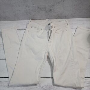 Edwin Cream Skinny Jeans Sleek and Stylish